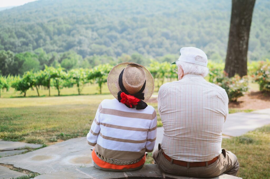 Couple enjoying scenery